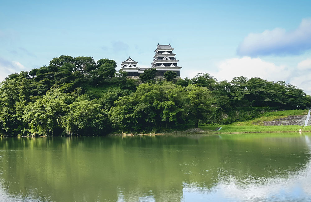 肱川と大洲城