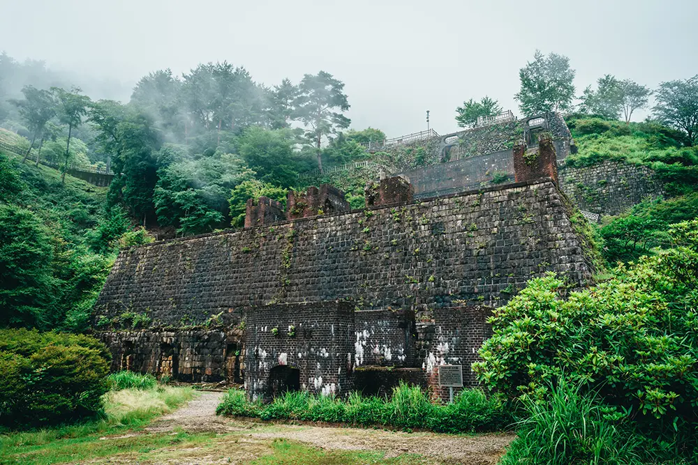 東洋のマチュピチュと呼ばれる東平の索道基地跡