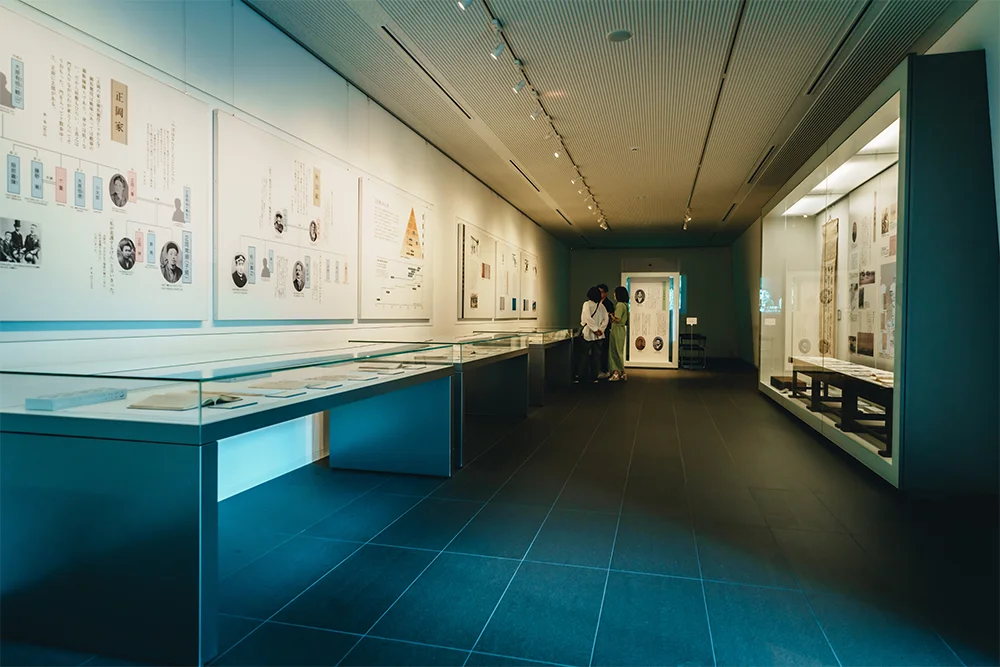 ミュージアム内のさまざまな展示